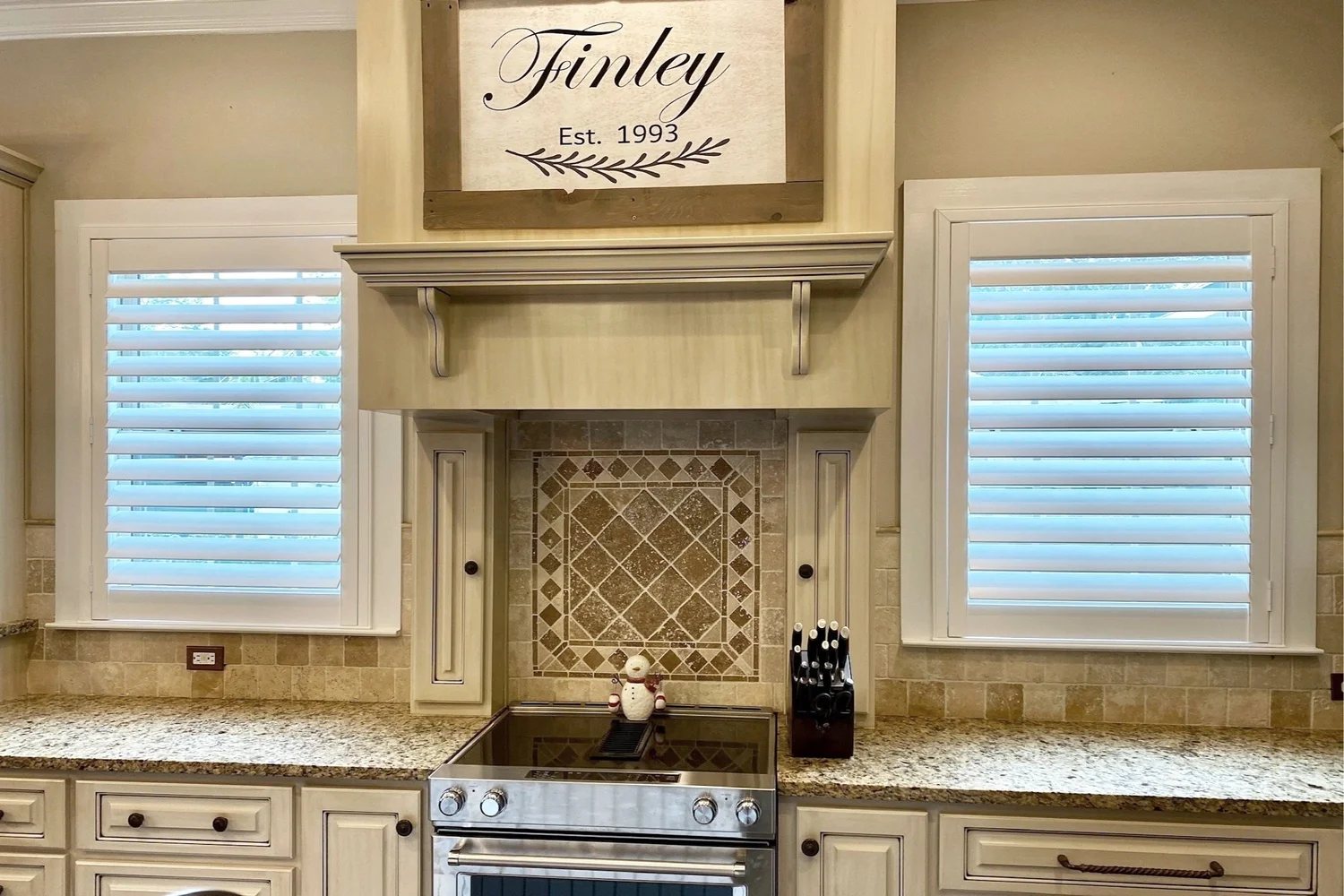 Coastal home near Daphne with custom shades installed by Gulf Coast Shades and Blinds